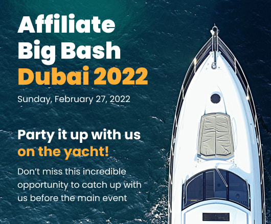 Big bash Dubai - affiliate boat party 2022